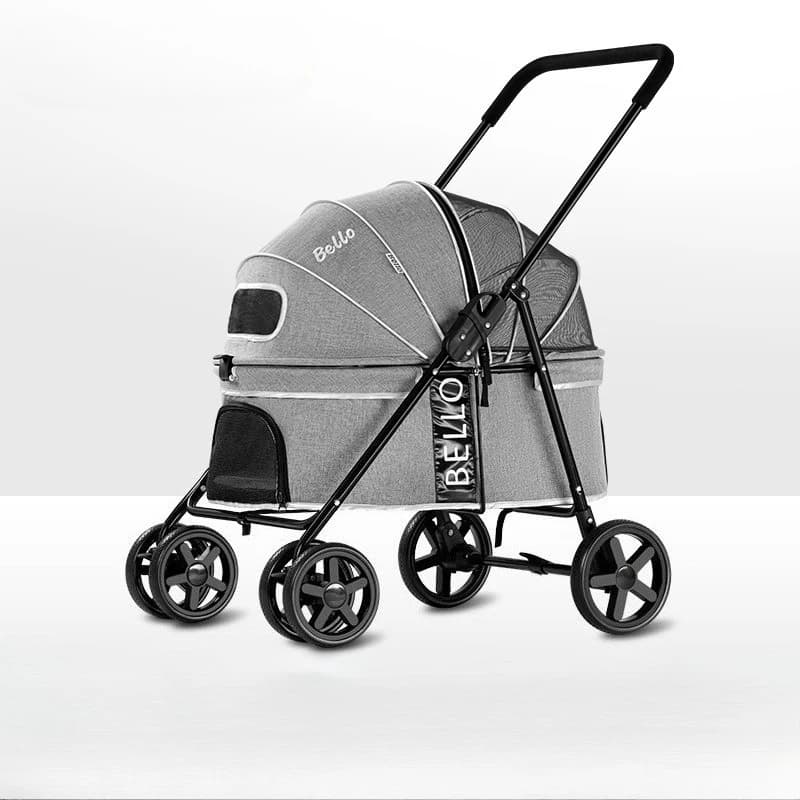 Carrello per cani pieghevole leggero per passeggino universale per animali domestici in metallo per l'esportazione