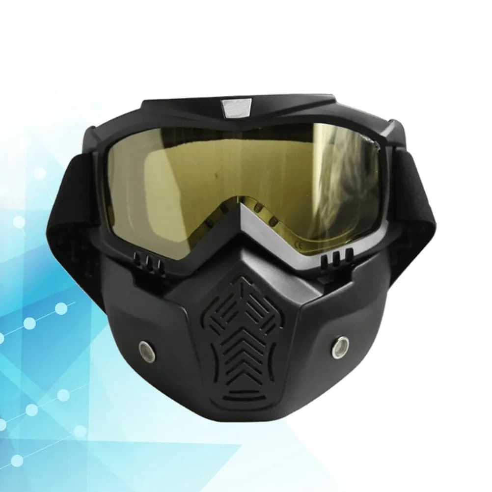 Unisex Ski Snowboard Goggles for Teen Adult Matte Black Frame Yellow Lens Uv400 Dustproof Tpu Frame Pc Lens Compatible