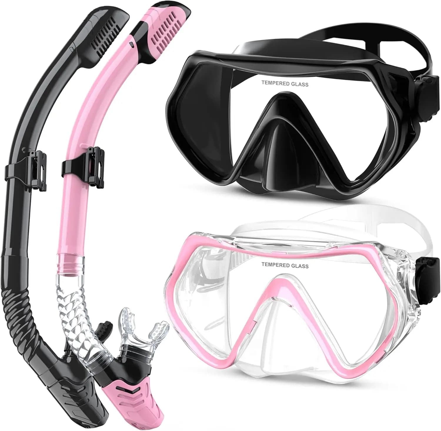 180 ° Snorkel Panoramic Scuba Diving, Swimming and Free Breathing Set
