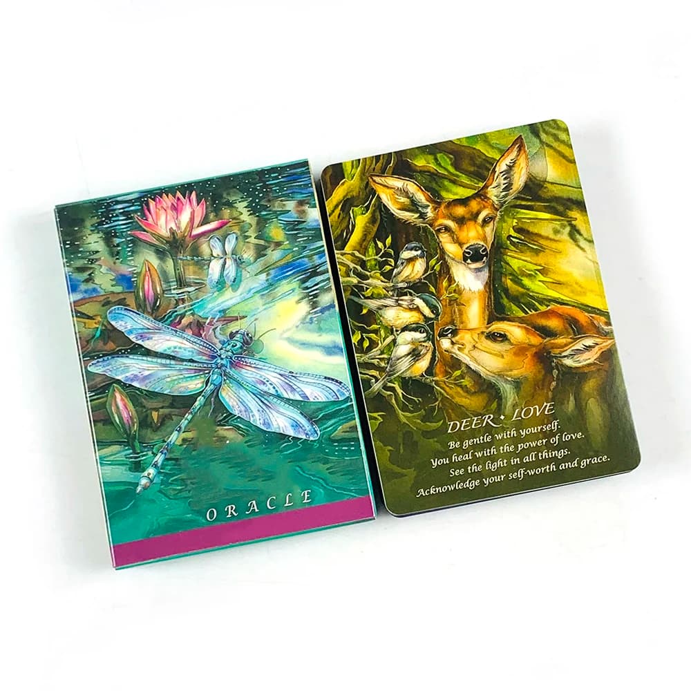 Carte Oracle 10,3*7,3 cm, Mazzo da 52 Carte, Edizione Misteriosa per Divinazione, Gioco da Tavolo, Meditazione e Gioco per Feste