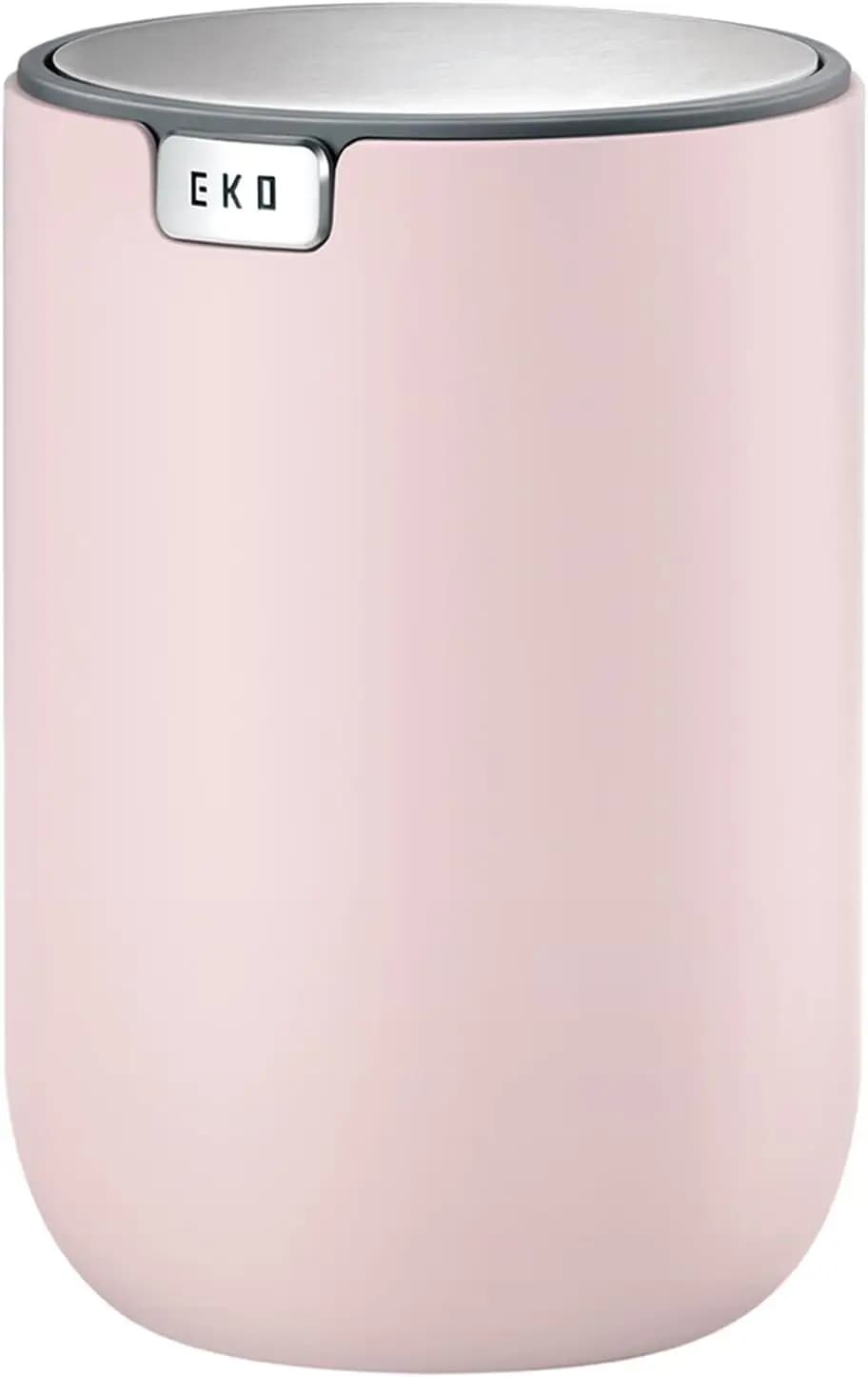 Mini Cestino da Tavolo con Coperchio Basculante, 1,5L/0,4 Gal, Piccolo Contenitore per Rifiuti per Bagno, Ufficio, Rosa