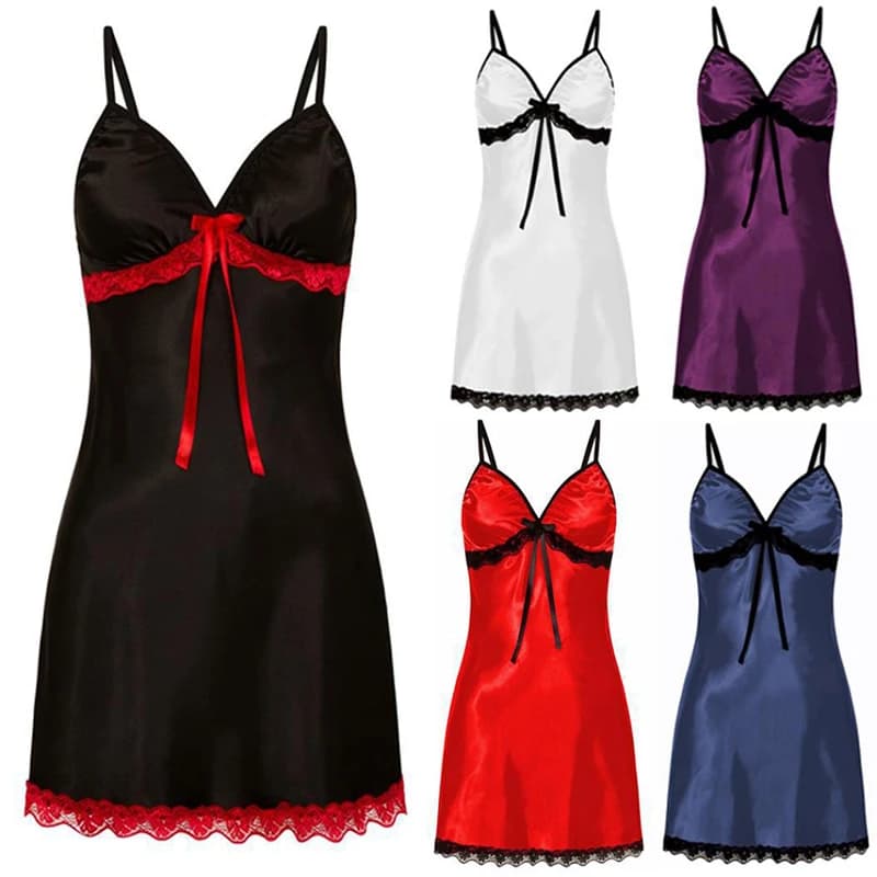 1 pezzo camicia da notte sexy per le donne camicia da notte sexy indumenti da notte taglie forti pizzo lingerie femminile bretelle camicia da notte