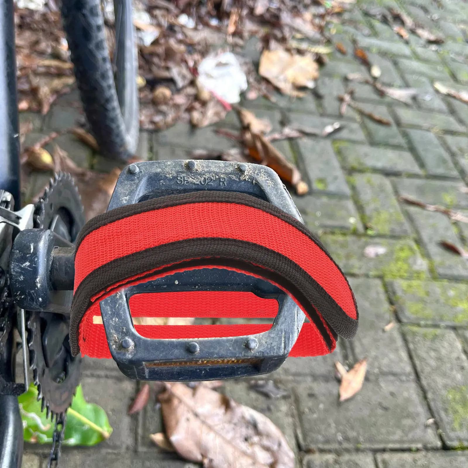 2 Pezzi Cinghie Regolabili per Pedali Bici, Larghe e Spesse in Nylon, Antiscivolo, per Allenamento Dinamico, Ricambio per Pedali da Palestra