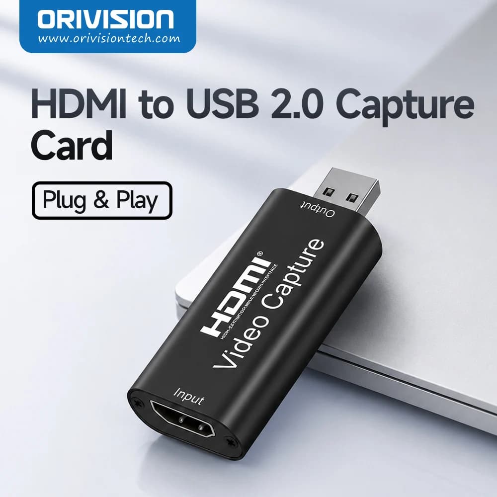 USB 2.0 HDMI Video Capture Card 1080P Game Capture Grabber for PS4 PS5 Switch Xbox Live Streaming Recording Plug Play