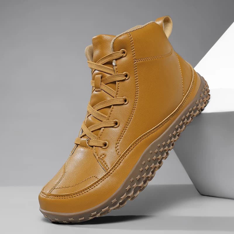 YRZL Winter Hiking Shoes Men Waterproof Anti Skid Thermal Warm Trekking Boots for Thick Sole Comfortable Durable Outdoor Shoes