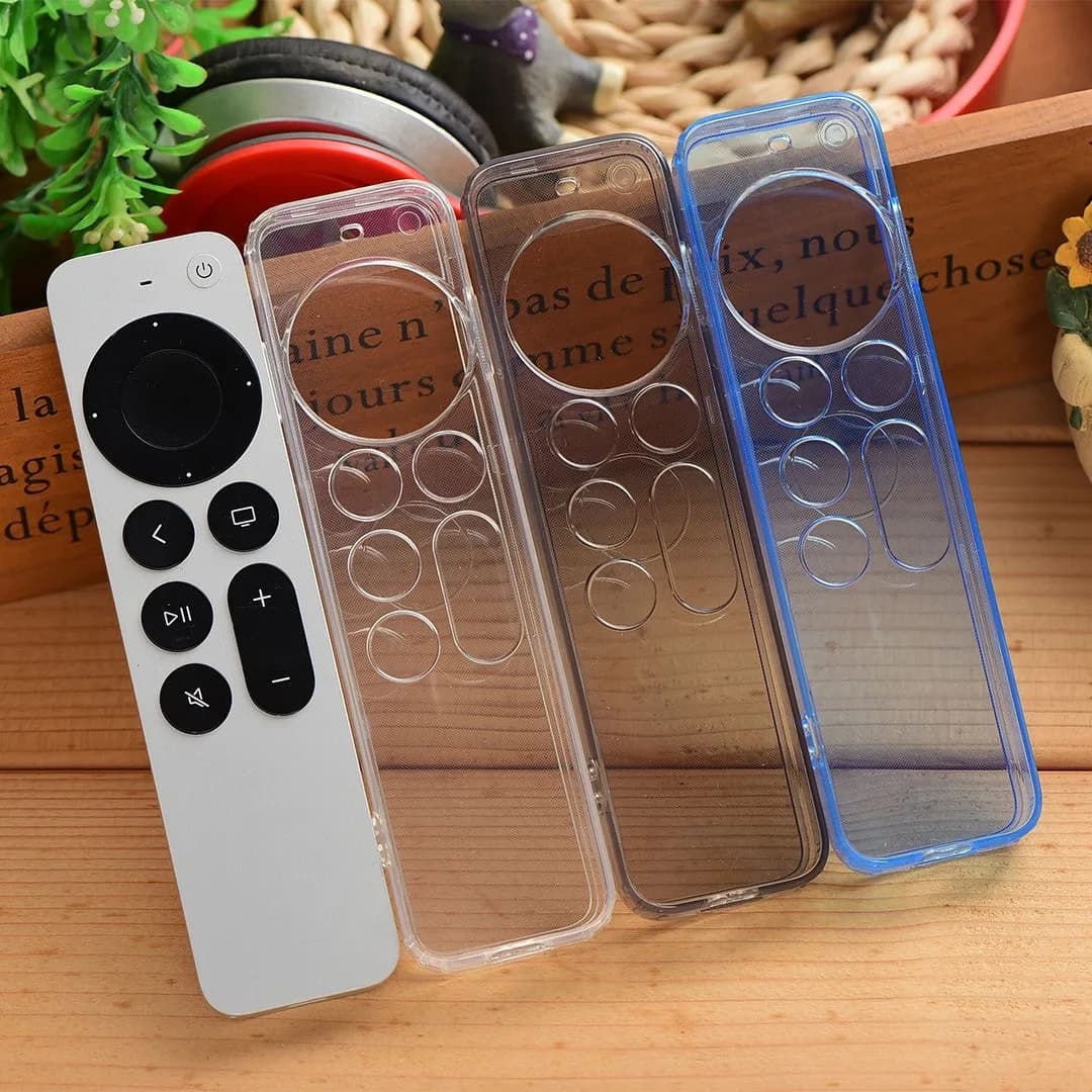 Transparent TPU Dust Proof Remote Control Cover Protector for Apple TV 4K 2022 Remote Case Clear Color (NOT inlcude remote)