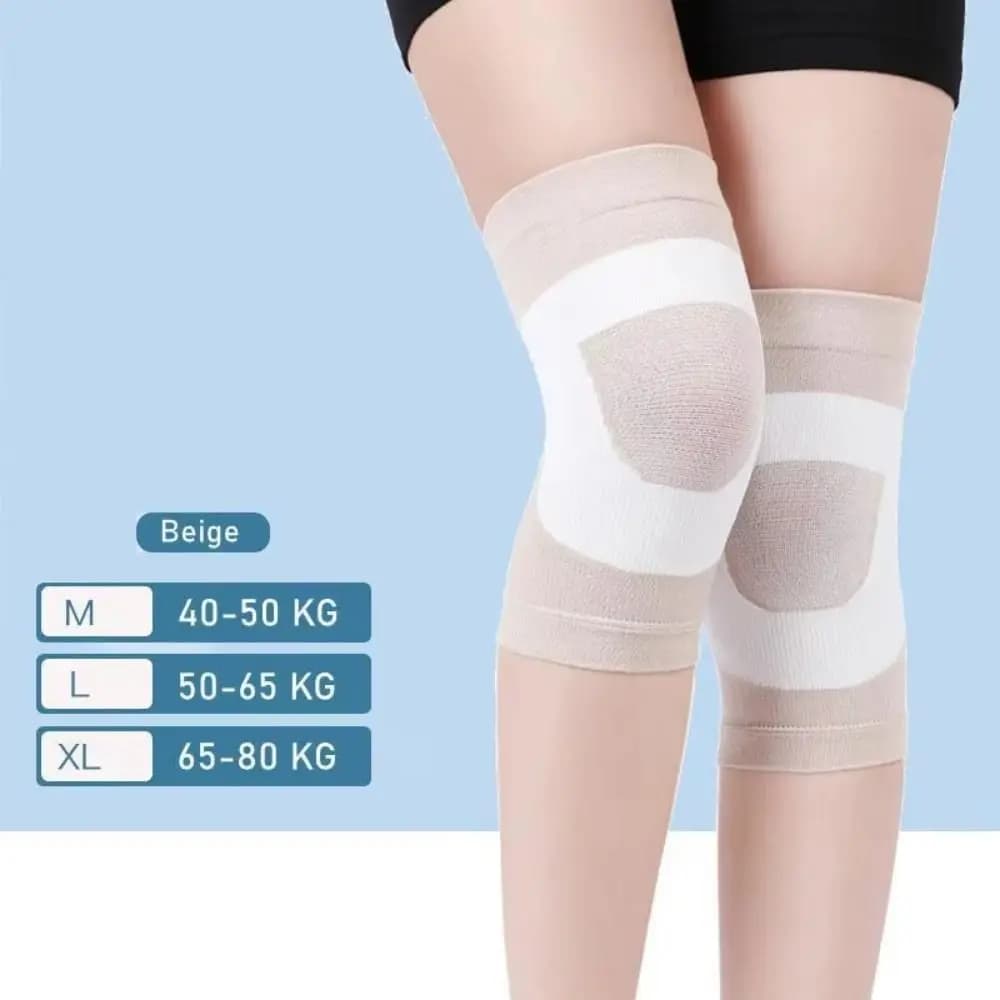 1 Paio di Ginocchiere a Compressione con Cuscinetto, Fascia per Rotula Traspirante e Regolabile, Supporto Morbido per Ginocchio Sportivo