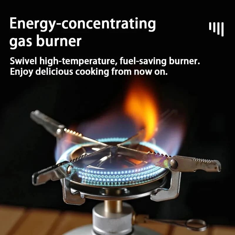 Outdoor Hiking Gas Stove Head, Picnic Disc Stove Head, Camping Stove Head, High-Power Adjustable Energy-Saving Folding Stove