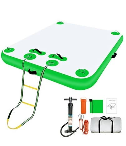 Customization of floating platform for floating yoga mat on floating raft of inflatable floating dock.180*300cm