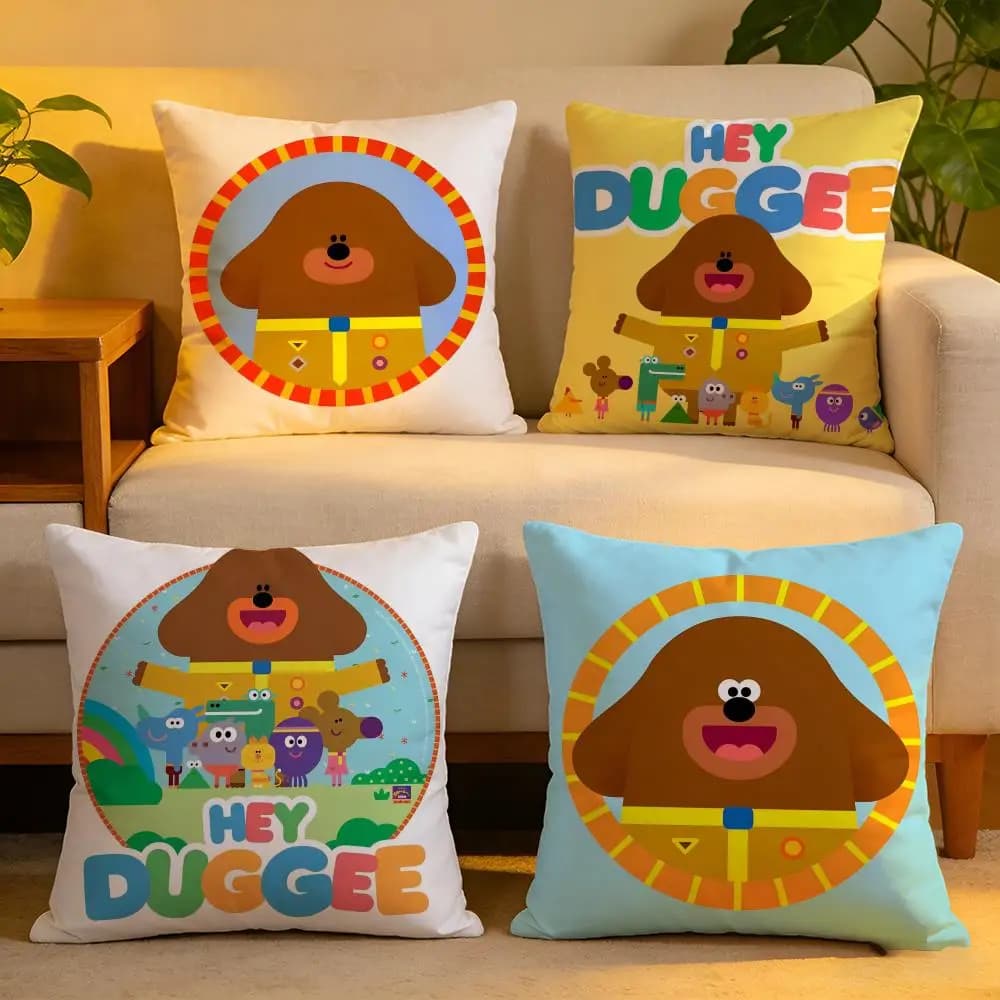 Lining cushion cover, soft and delicate on the skin, decorative for sofa, home decorations, Kwaii Anime H-Hey Duggees, pillow lining