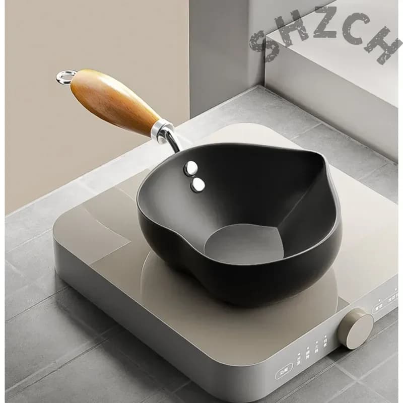 Mini Heart-Shaped Non-Stick Frying Pan with Raised Handle – Uncoated, Easy-Clean Cookware for Everyday Cooking