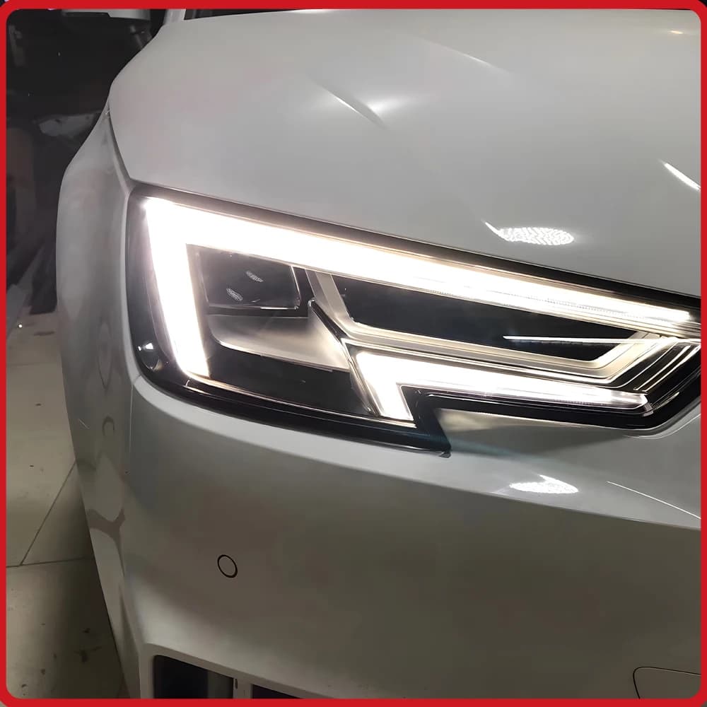 Fari a LED per Audi A4 B9 2017-2019, da versione base a versione top, con indicatori di direzione a LED, Plug and Play.