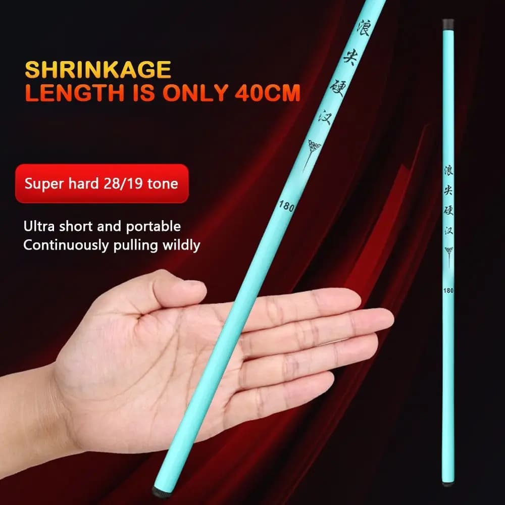 1.5m-3.6m Canna da pesca telescopica Canna da pesca in fibra di vetro Canna da lancio Canna da pesca Mulinello Set Set di esche Ganci Asta alimentatore Combo