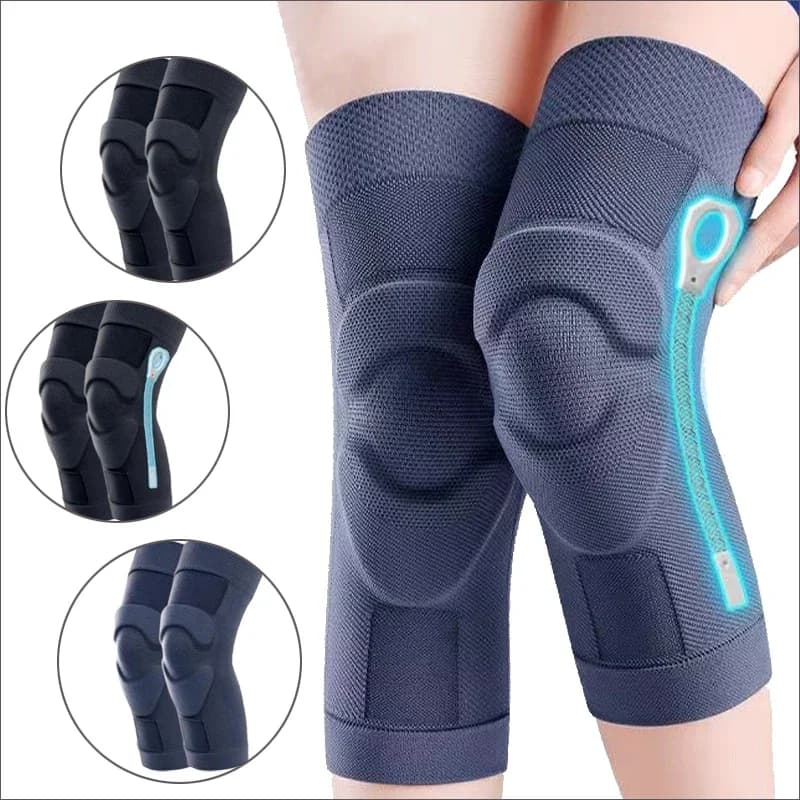 Ginocchiera a compressione, manica avvolgente, supporto per ginocchio, ginocchiera professionale progettata per proteggere la rotula, 2 pezzi