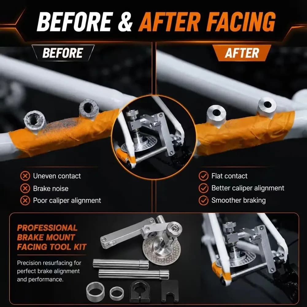 Disc Brake Alignment Tool for Bicycles Supporting Accurate Pad Placement on Frames and Forks with 100mm or 142mm Axles