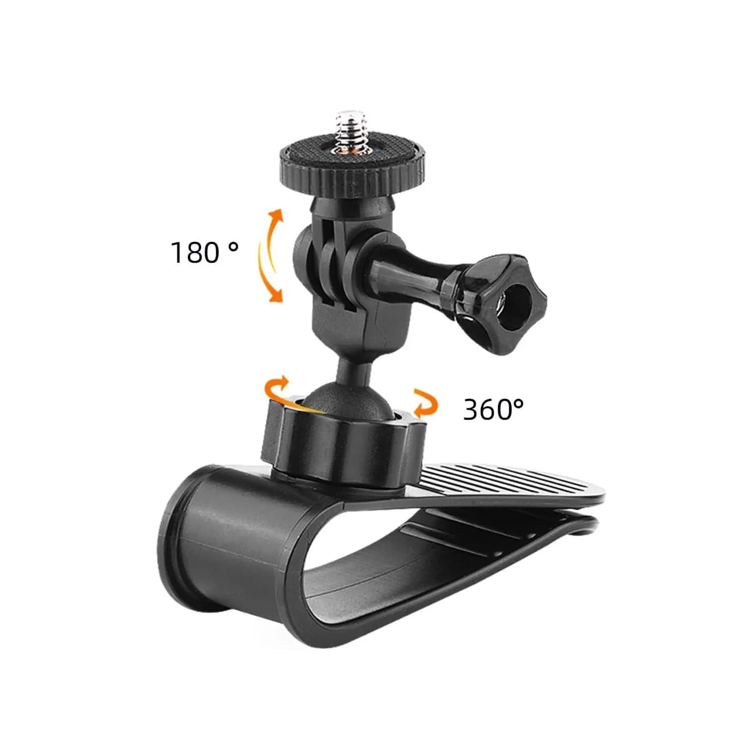 Car visor camera support with cell phone clip for GoPro Hero 13 12 11 10 9 8 7 for Insta360 X4 X3 One X2 Accessories