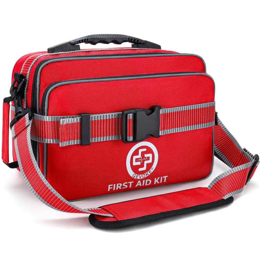 Kit di Pronto Soccorso Professionale da 500 Pezzi per Casa, Auto, Viaggi, Campeggio, Camion, Escursionismo, Sport, Ufficio, Veicoli e Attività all'Aperto
