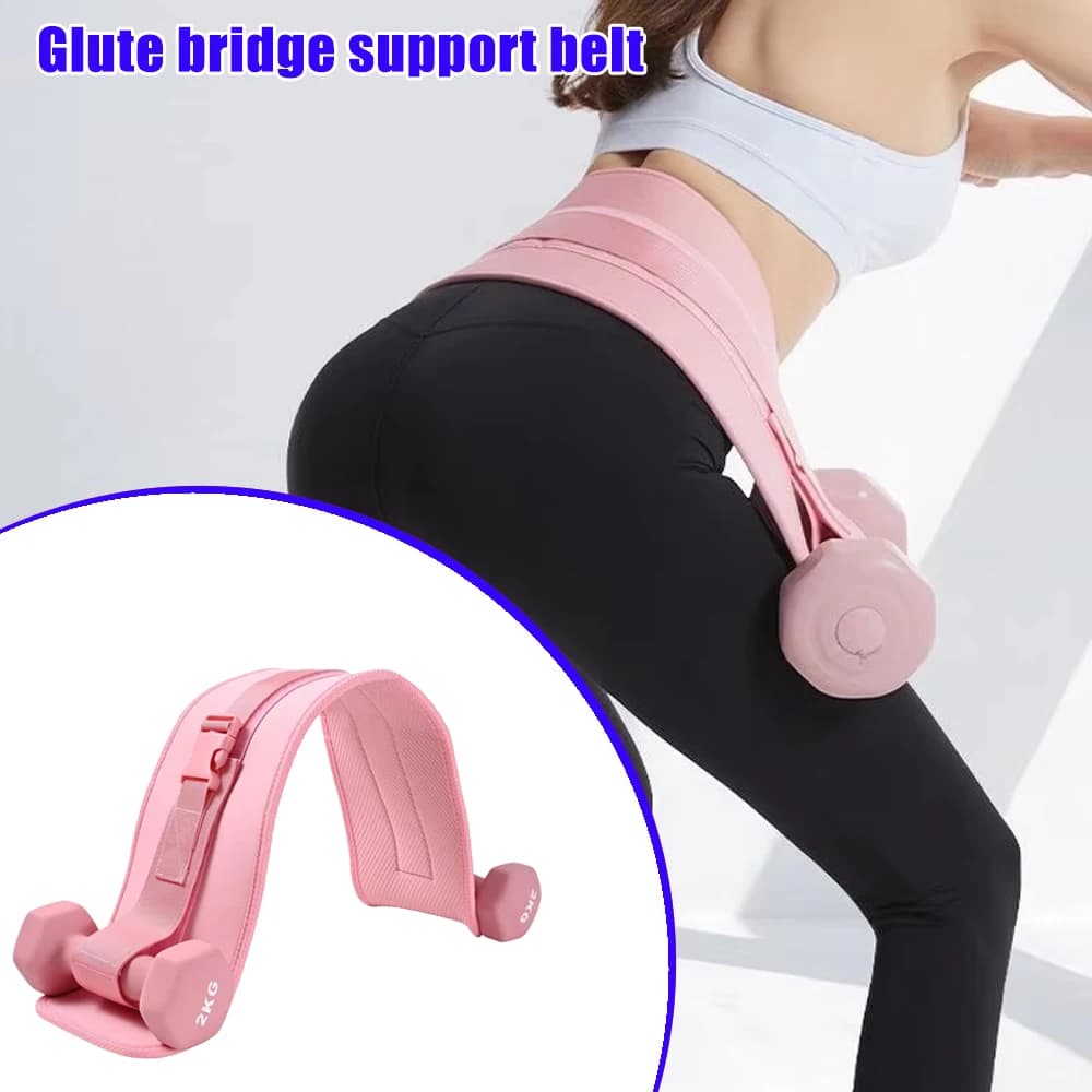 Effective Hip Thrust Belt Exercise Glute Bridge Workout Waist Weight Training Kettlebells Gym Fitness Weight Bearing