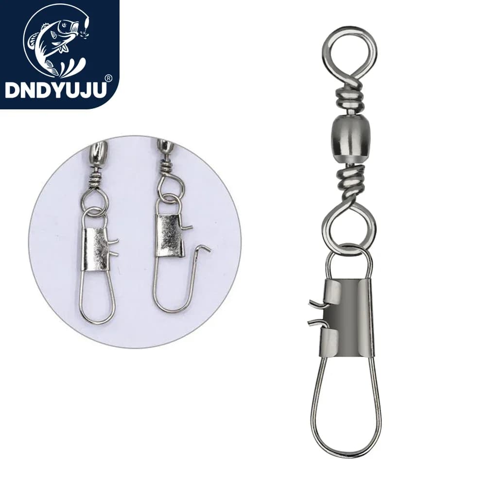 50 Pieces Galvanized Carbon Steel Round Bar, Connectors for Ami and Esche, Fishing Accessories