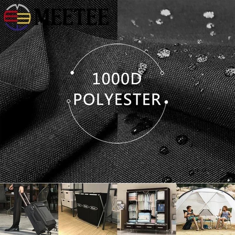 100/200X150cm 0.7mm Thick 1000D Oxford Waterproof Fabric Luggage Tent Polyester Strong Pull Cloth Outdoor Sewing Fabrics