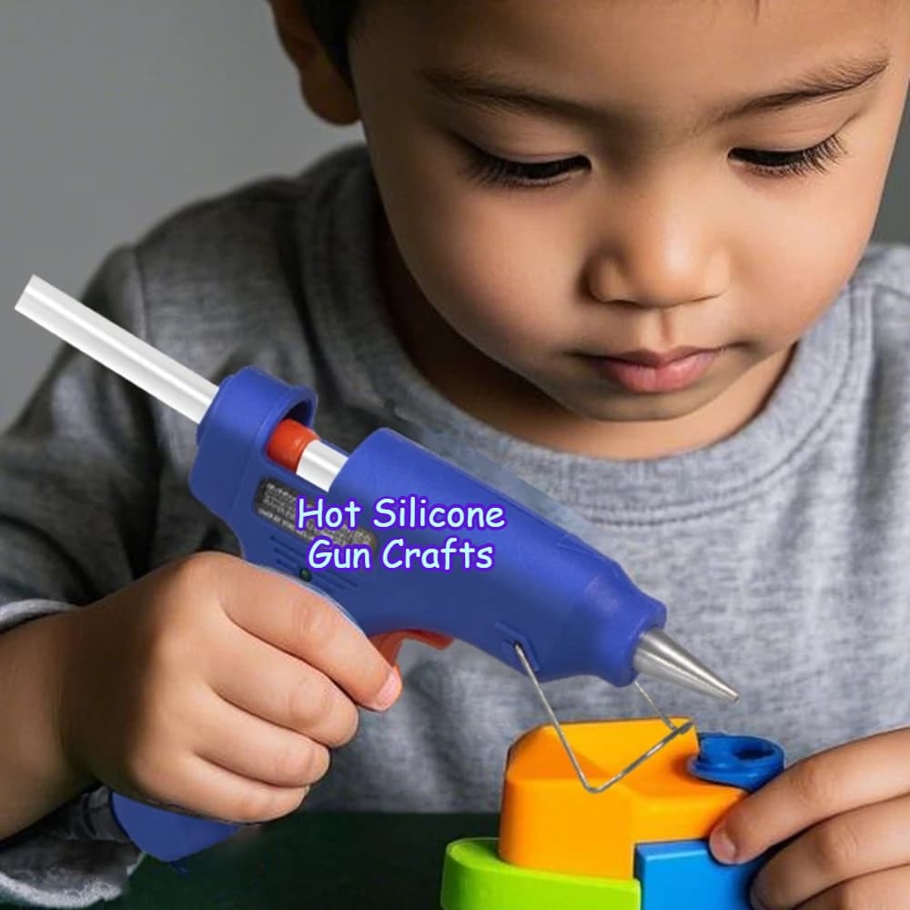 Pistola per Silicone 20W, Strumento Elettrico di Riparazione con Riscaldamento, Mini Utensile Domestico e Industriale per Bricolage, Utilizza Stick di Colla da 7mm