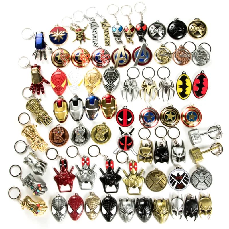 Metal Keyring Superhero Avengers Iron Man, Mask Pendant, Auto Keyring Ring, Corporate Gift, Car Interior Accessories