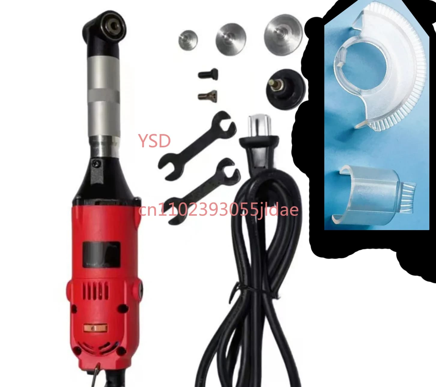 Motore per smerigliatrice elettrica ad angolo retto da 350 W - Per gioielli, legno, stampi, piastrelle; Incisione, lucidatura, pulizia