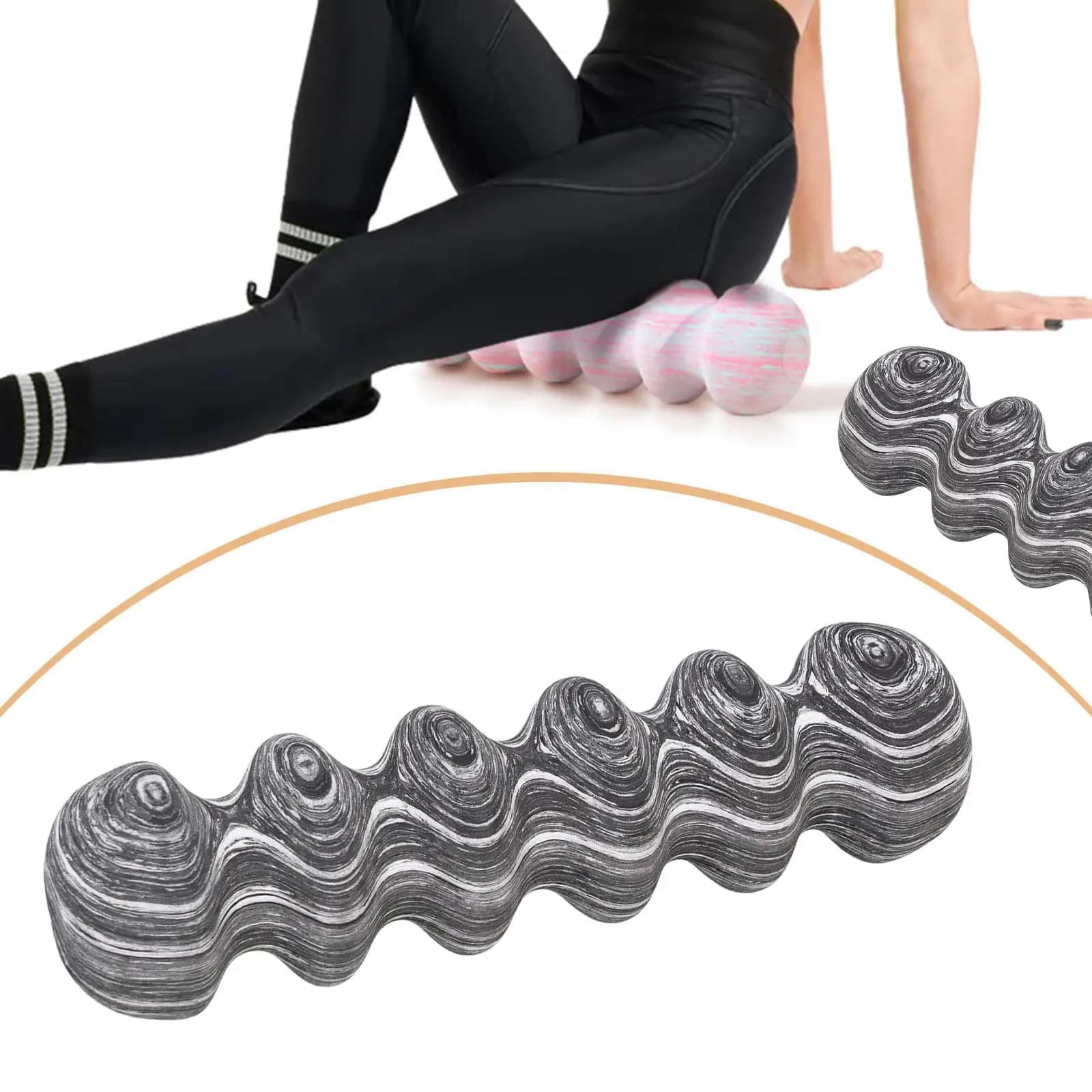 High Density EVA Foam Yoga Roller Body Massage Tool for Fitness Pilates Stretching Gym Exercise Balanced Workouts