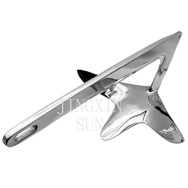 Bruce Claw Anchor 5KG Boat Anchor 316 stainless steel Kayak Anchor for 20-28 ft Boat Yacht Mooring on The Beach