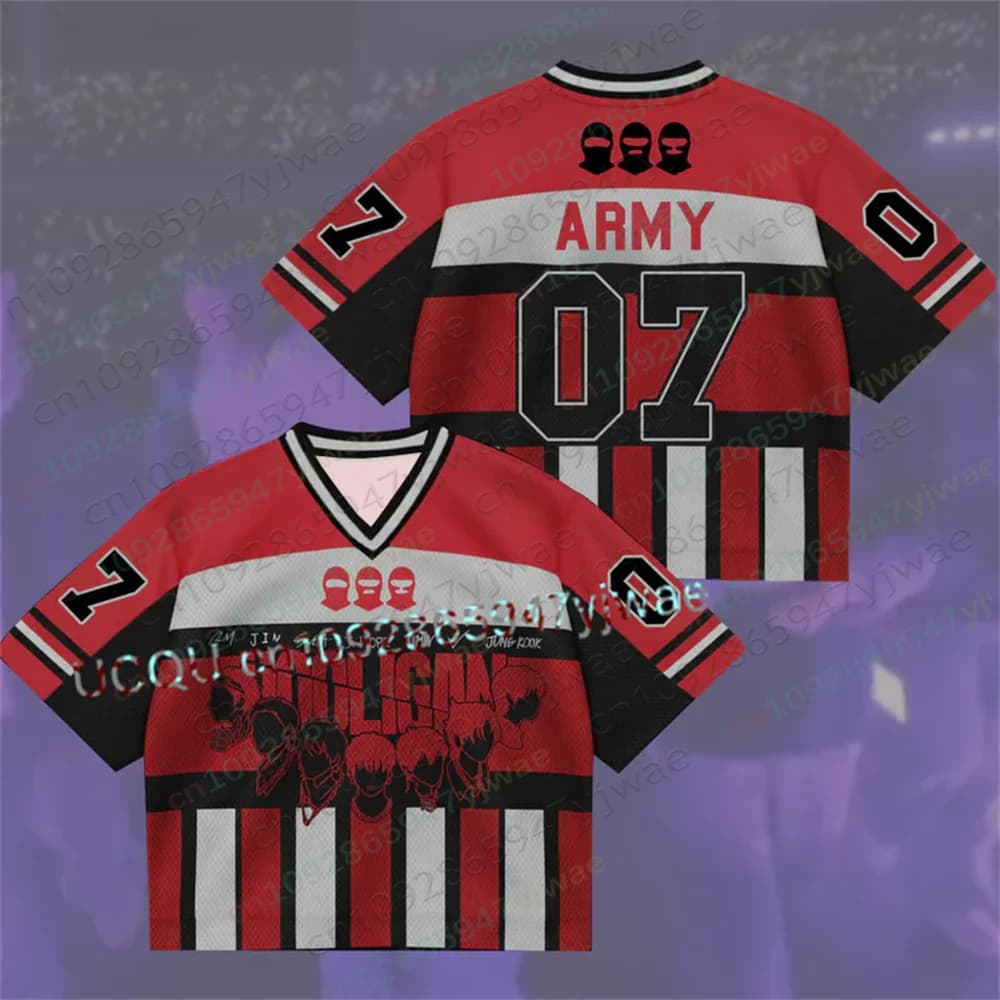 Maglietta Hooligan 2026 World Tour Regalo per i fan T-shirt con scollo a V Moda Streetwear Estiva per Adulti e Bambini