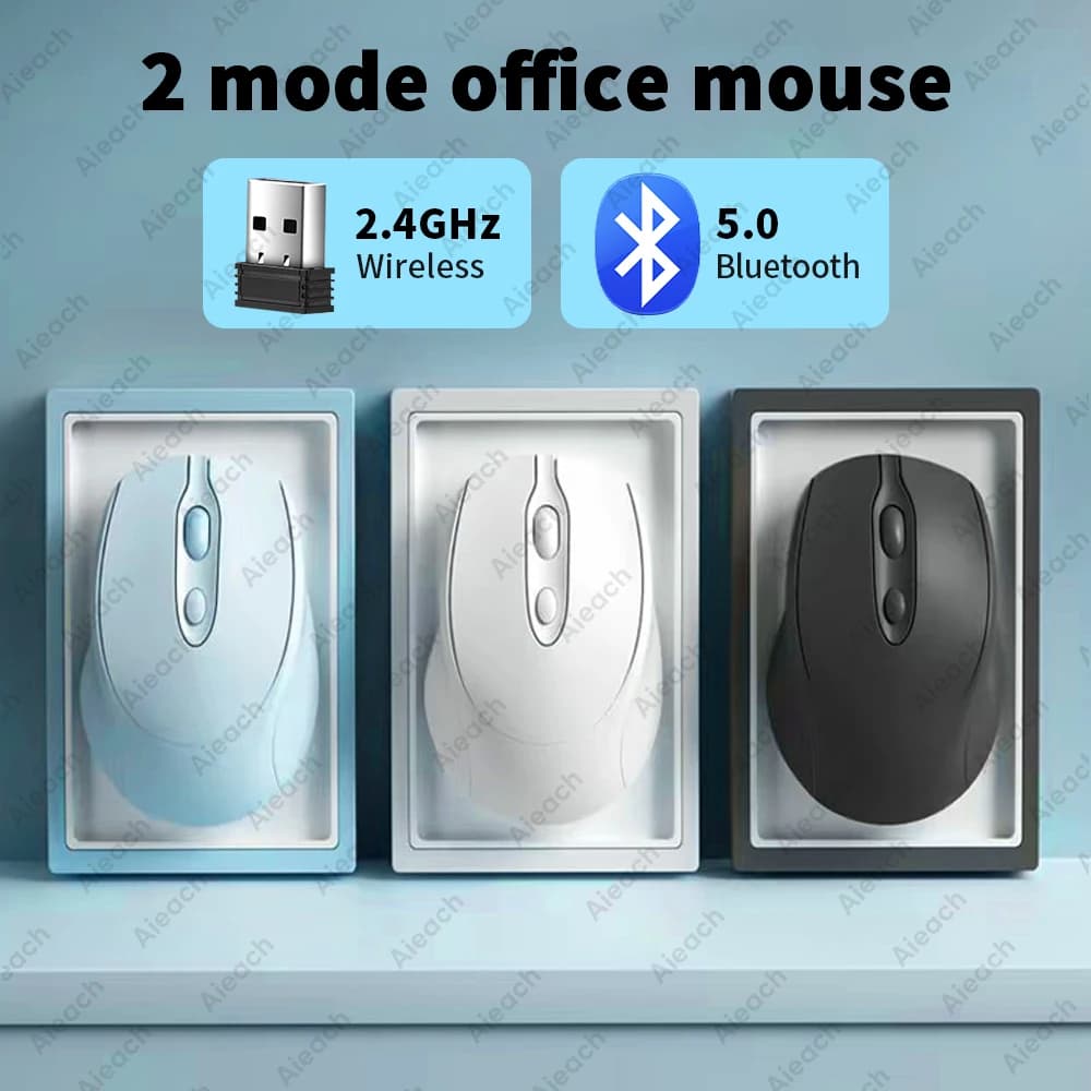 2.4G Compact Bluetooth Wireless Portable Mouse USB silent 1600 DPI 500 mAh rechargeable for PC Tablet Laptop MacBook