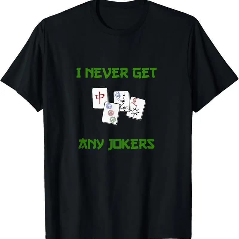 Mah Jong No Jokers Divertente gioco di piastrelle Grande maglietta