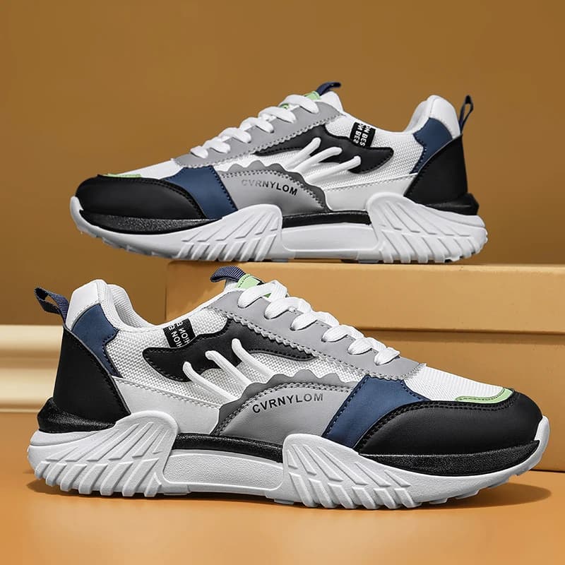 Men's breathable mesh casual sneakers four seasons soft sole non-slip lightweight racing outdoor running shoes speed sports shoe