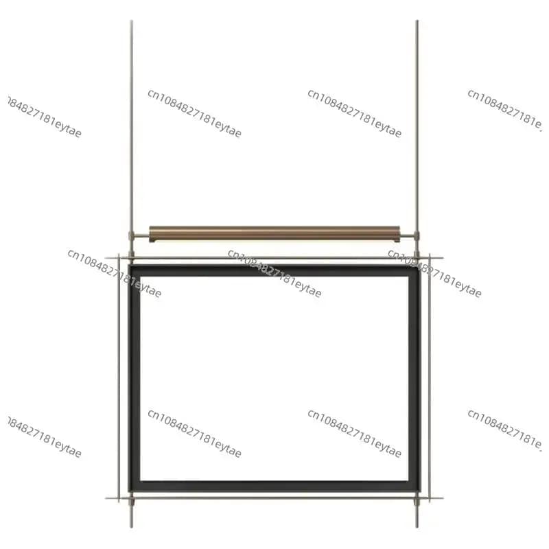 Metal rod decorative picture frame three-dimensional hanging painting wall hanging decoration =