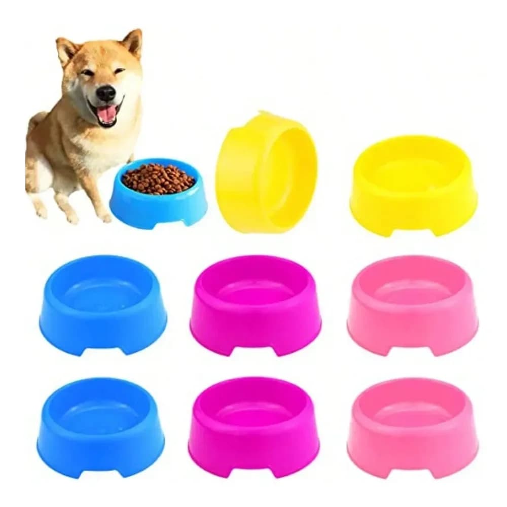 Accessori per Cani, Ciotole in Plastica per Animali Domestici, Ciotola per Cibo e Acqua in Plastica per Cani e Gatti