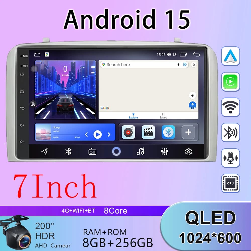 RDS For Alfa Romeo 147 GT 937 2000-2010 Android 15 Autoradio Multimedia Tereo Auto Wireless Carplay GPS Navigation DSP