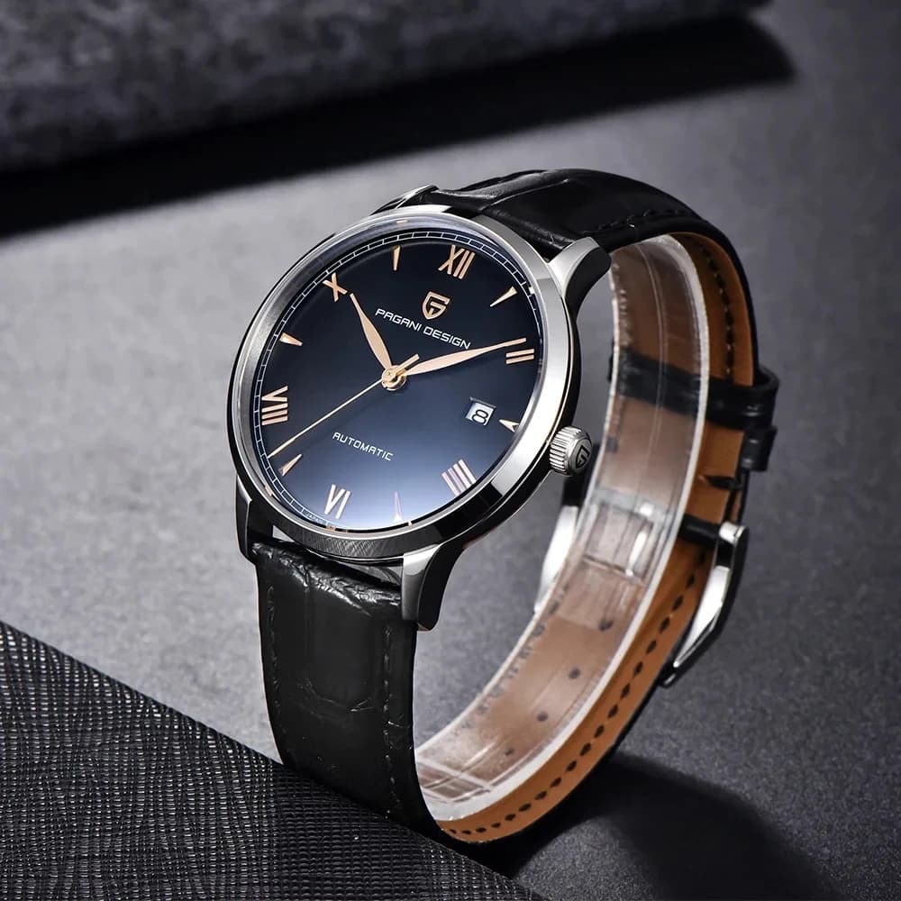 PAGANI DESIGN Nuovo Orologio Meccanico da Uomo 40MM NH35A Semplice ed Elegante con Vetro Zaffiro Impermeabile Automatico Regalo per Uomo