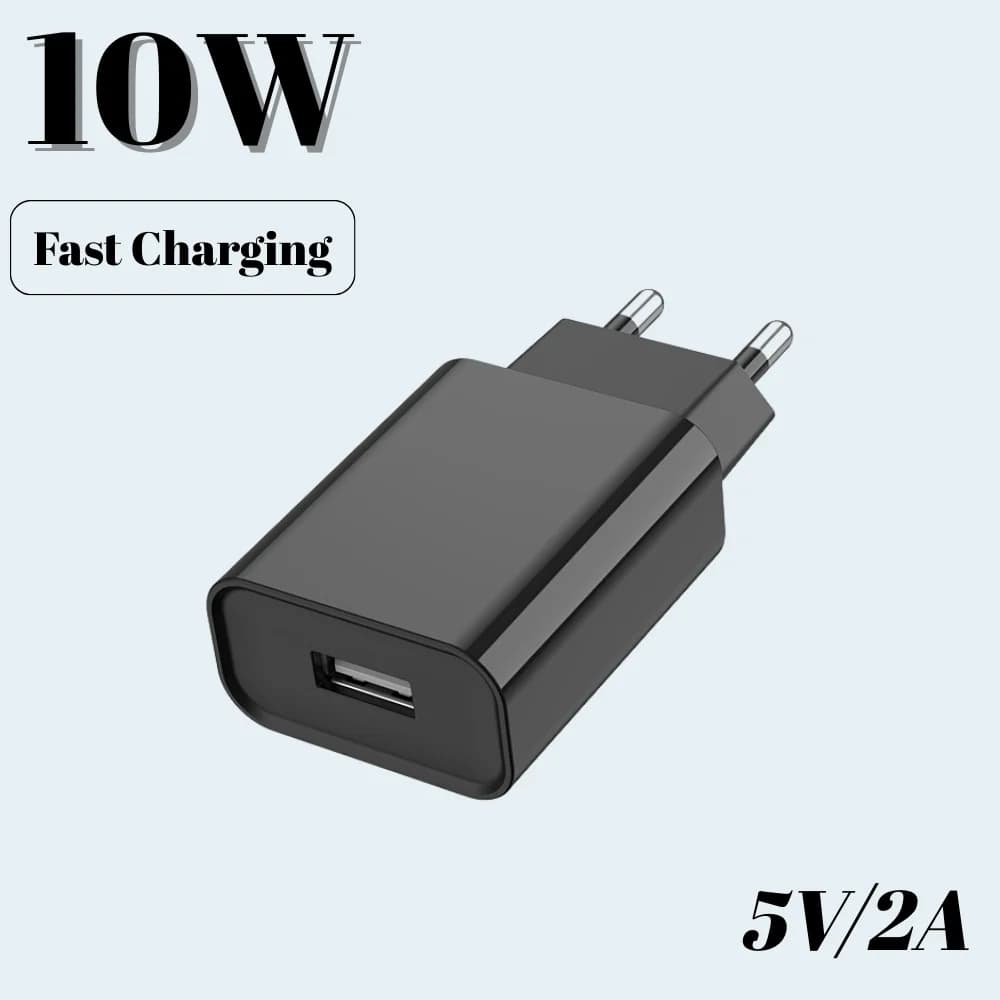 Caricatore di ricarica rapida USB A a porta singola da 10 W US/EU Caricatore da muro USB ad alta corrente 2A Adattatori di alimentazione USB QC3.0 a ricarica rapida