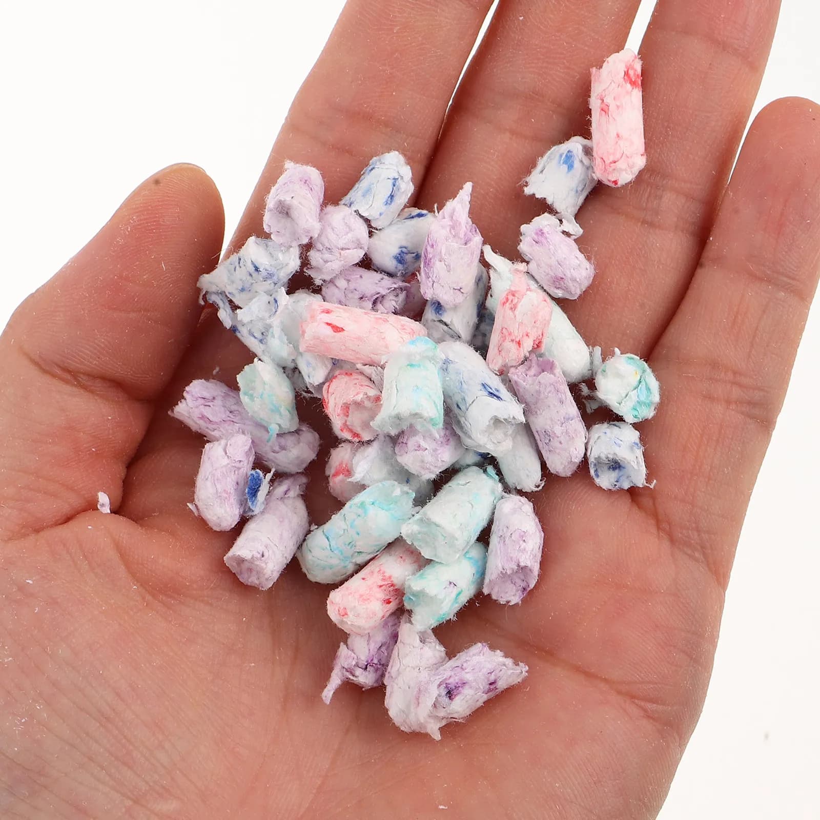 1Set Hamster Bedding Soft Paper Pulp Absorbent Breathable Pet Bedding Supplies for Small Animals Hamster House Gerbil Cage