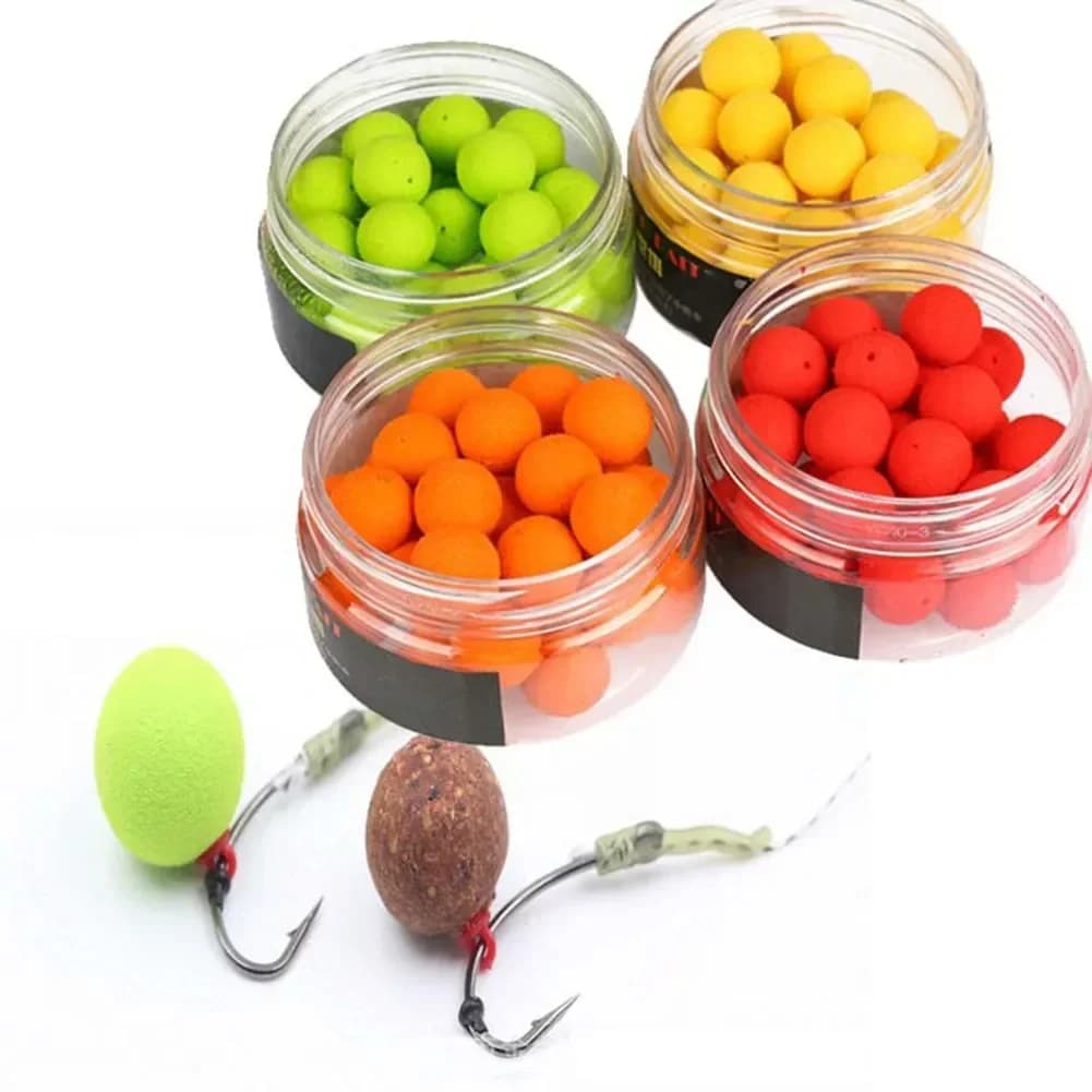 1 Bottle EVA Carp Fishing Pop Ups Boilies Beads Floating Ball Flavor Mainline Baits Lures Sinking Carp Fishing Beads Hook Bait