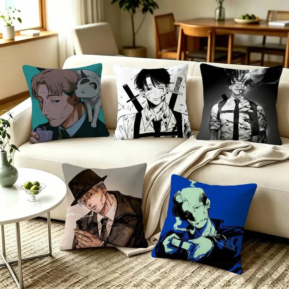 Chainsaw Man Kishibe Pillow Covers, Home Sofa Cushion Covers and Aecorative Custom