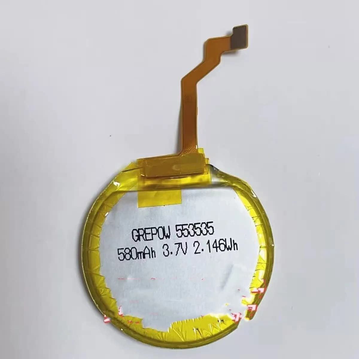 new for GREPOW 553535 580mAh 3.7V 2.146Wh Smart watch battery