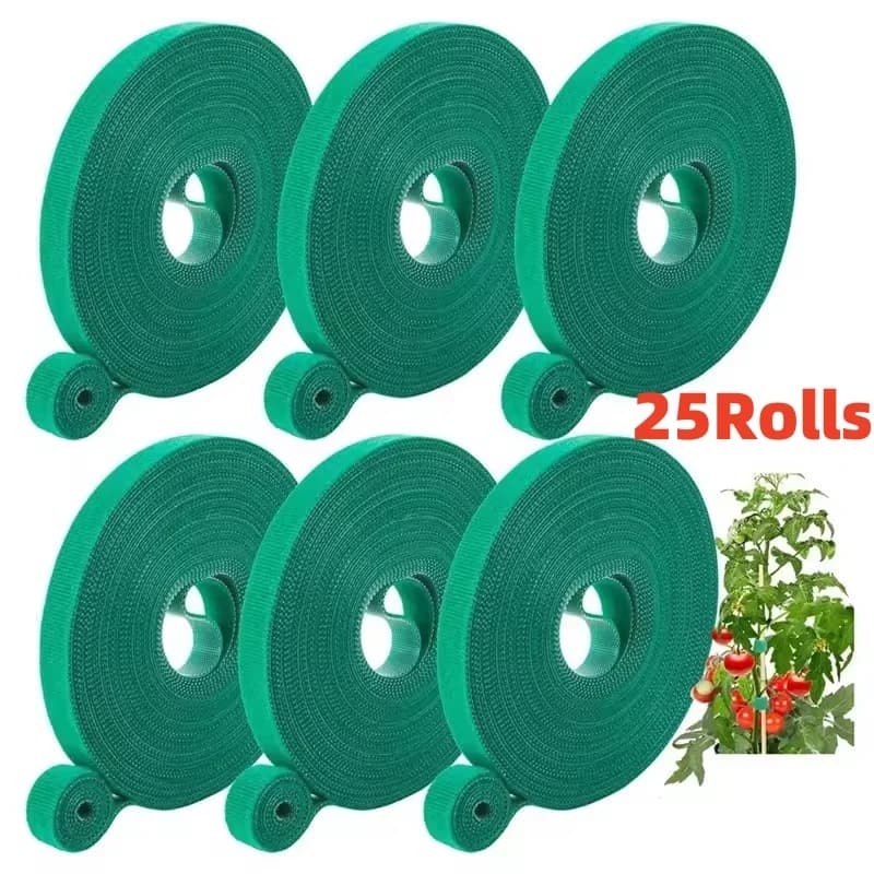 100/2M Nylon Plant Ties Resealable Adjustable Plants Fastener Tape Garden Grape Vines Hook Loop Support Ties Cable Tape Supplies