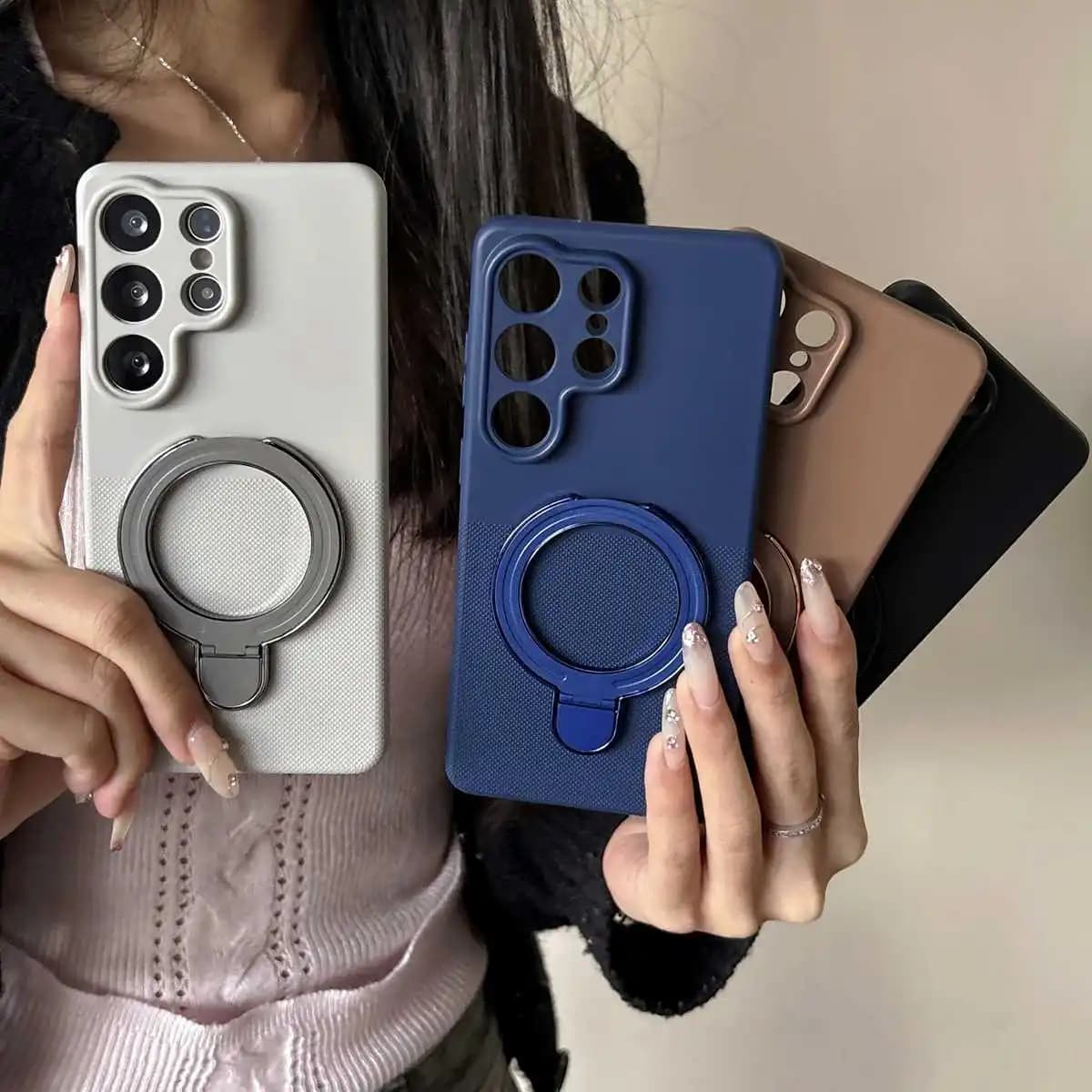 Custodia Morbida in TPU con Anello di Supporto in Silicone a Pois per Vivo V70 ELite V70E E Lite FE V60 V50 V40 V50E V40E X300 Pro X200 FE