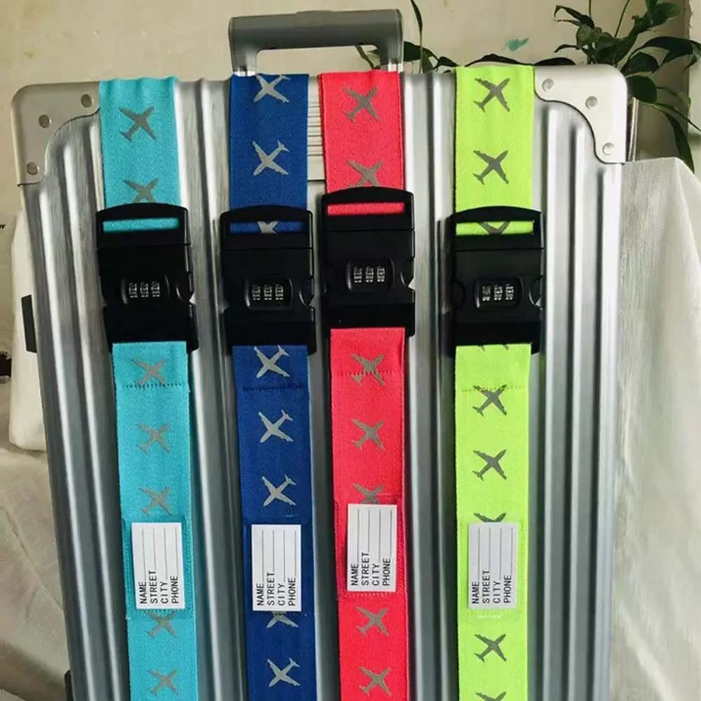 Adjustable Secure Lock Bundling Packing Belt Password Lock Baggage Belt Luggage Strap Packing Belt