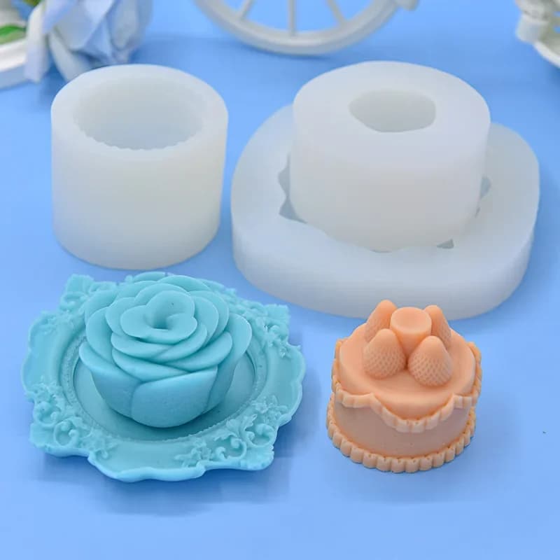 Nuovo Stampo in Silicone 3D a Forma di Torta di Fragole 2026 per Candele Profumate Fai-da-te, Gesso, Sapone, Resina, Artigianato, Cioccolato e Strumenti per la Cottura di Ghiaccio Fatti a Mano
