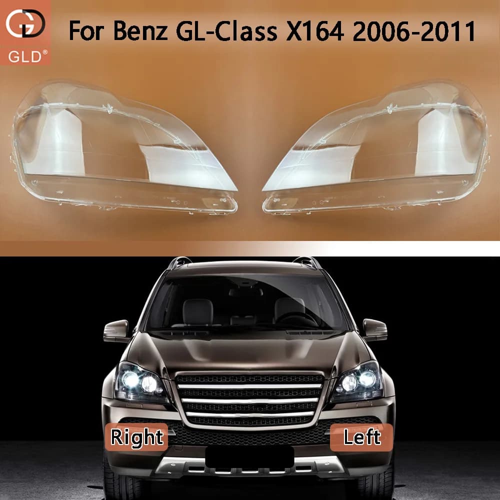 Per Mercedes-Benz Classe GL X164 Faro Dell'automobile Borsette di Ricambio Copertura Del Faro Faro Lente Faro GL350 GL450 2006-2011