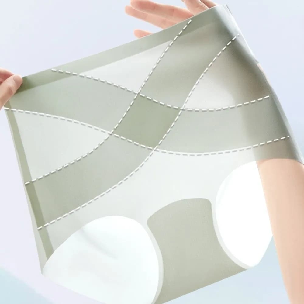 Slip a vita alta Mutandine sottili in seta di ghiaccio Pancia che contratta Shapewear Dimagrante Shaper Seta di gelso Biforcazione Vita Trainer