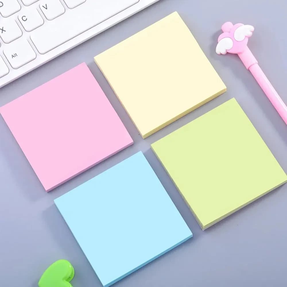 100 Sheets Color Posted It Memo Paper Stickers Notes Pads Posits Notepad Notebook Student Office Stationery Message Paper Sticky