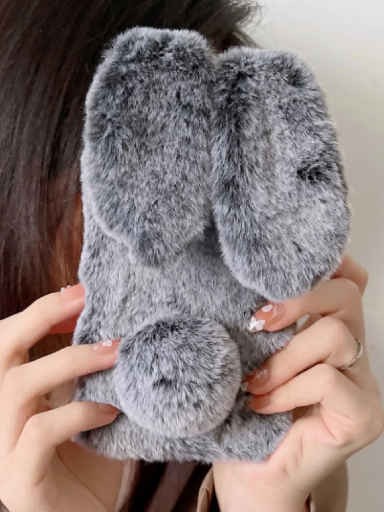 Winter Fluffy Phone Case, Soft Plush Protective Cover for iPhone 11-17 Pro Max, Galaxy S22-S25 A Series, Honor Enjoy Phones